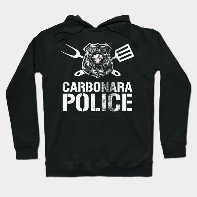 Carbonara Police Funny Italian Food Hoodie by zeno27